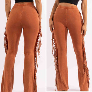 Spice Fringe Acid Denim